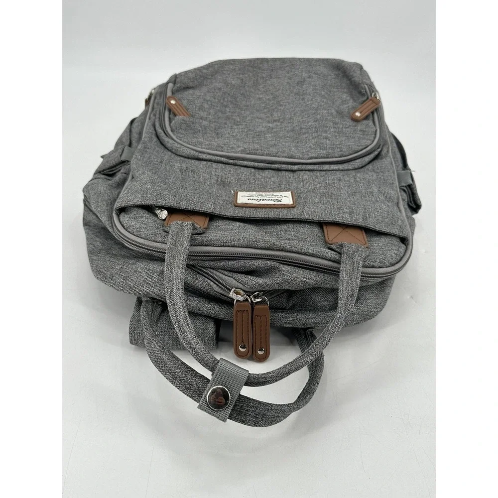 RUVALINO Diaper Backpack Multifunction Travel Bag‎ Gray